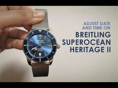 breitling superocean won't change dates|breitling watch problems.